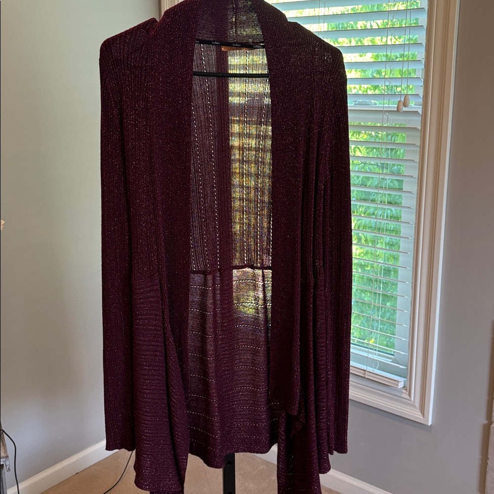 Burgundy Cardigan